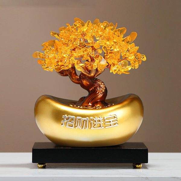 主图_01 Crystal Money Tree,Feng Shui Bonsai Citrine Crystal/Yellow Citrine Money Tree with Pots,Citrine Trees Lucky Bonsai Feng Shui Decor for Tabletop Home Office Housewarming Gifts