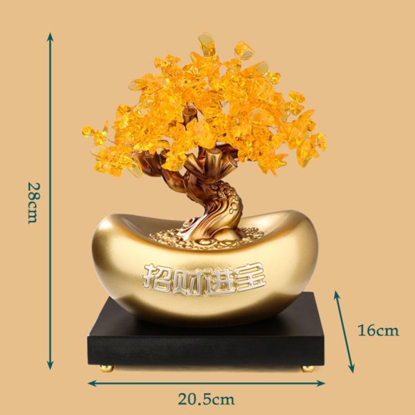 主图_02 Crystal Money Tree,Feng Shui Bonsai Citrine Crystal/Yellow Citrine Money Tree with Pots,Citrine Trees Lucky Bonsai Feng Shui Decor for Tabletop Home Office Housewarming Gifts