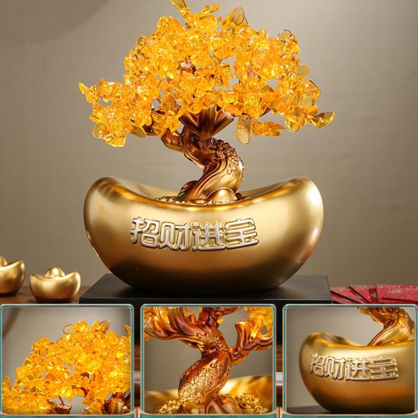 主图_03 Crystal Money Tree,Feng Shui Bonsai Citrine Crystal/Yellow Citrine Money Tree with Pots,Citrine Trees Lucky Bonsai Feng Shui Decor for Tabletop Home Office Housewarming Gifts
