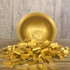 主图_03 Feng Shui Money Bowl Brass - 3" Mini Wealth Bowl with 200 Gold Bricks & Lotus Design, 400g Solid Metal for Desk/Altar Fortune Decor, Symbolism Office Home Feng Shui Decor