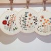 主图_05 3 Pack Embroidery Starter Kit for Beginners Stamped Cross Stitch Kits with Cute Flowers and Plants Patterns with 1 Embroidery Hoop and Color Threads for Adults