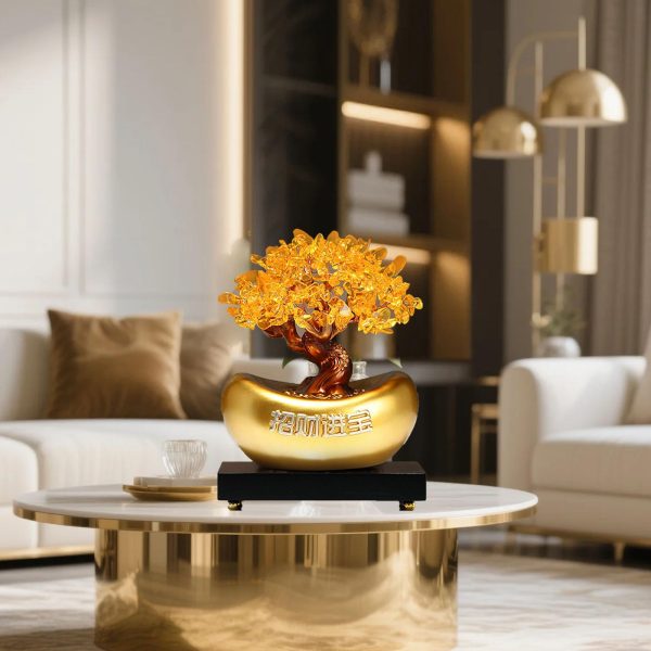 主图_05 Crystal Money Tree,Feng Shui Bonsai Citrine Crystal/Yellow Citrine Money Tree with Pots,Citrine Trees Lucky Bonsai Feng Shui Decor for Tabletop Home Office Housewarming Gifts