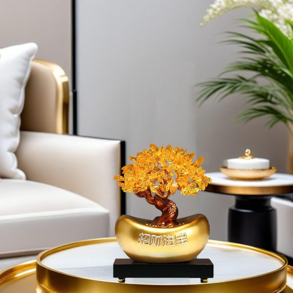 主图_06 Crystal Money Tree,Feng Shui Bonsai Citrine Crystal/Yellow Citrine Money Tree with Pots,Citrine Trees Lucky Bonsai Feng Shui Decor for Tabletop Home Office Housewarming Gifts