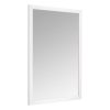 Basics Rectangular Wall Mount Mirror 24" x 36", Standard Trim, White