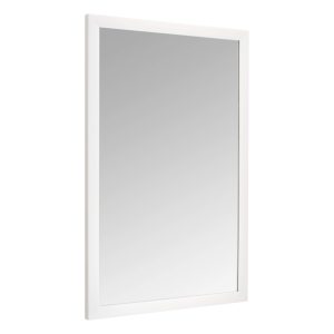 Basics Rectangular Wall Mount Mirror 24" x 36", Standard Trim, White