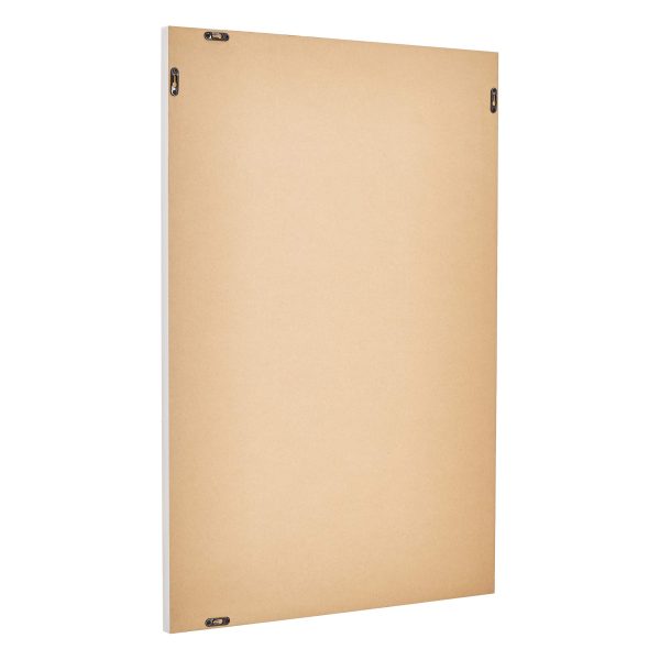 Basics Rectangular Wall Mount Mirror 24" x 36", Standard Trim, White