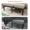 主图_05 Full Size Bed Frame 16 Inch, Black Full Bed Frame with Anti-Slip Baffles, No Box Spring Needed, Heavy Duty Steel Platform Supprt, Rounded Corner Legs, Res