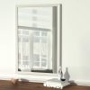 Basics Rectangular Wall Mount Mirror 24" x 36", Standard Trim, White